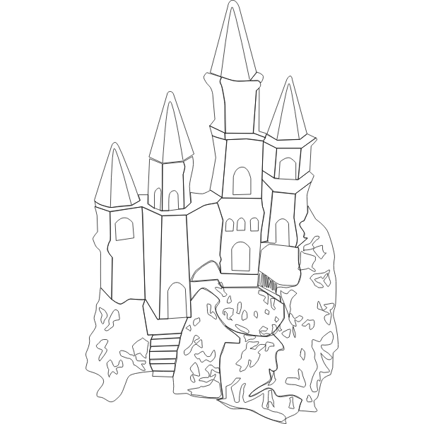 SVG Castle outline