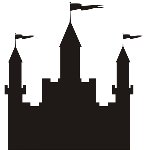 SVG Castle vector silhouette