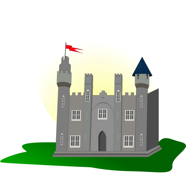 SVG Castle with flag