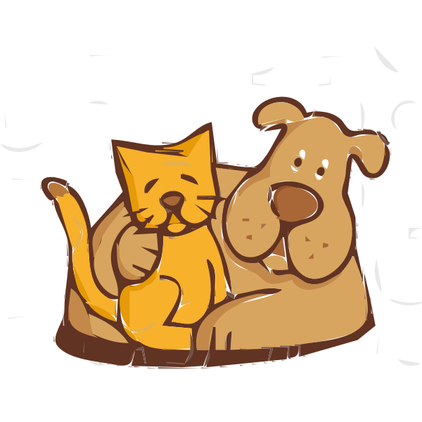 SVG Cat and dog