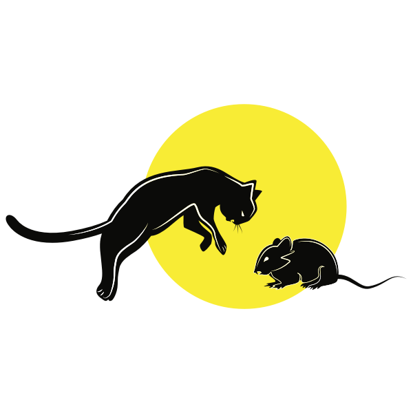 SVG Cat and mouse