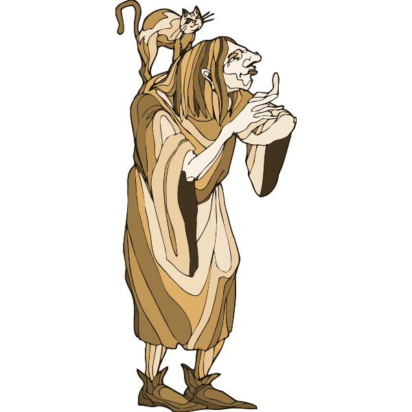 SVG Cat and witch