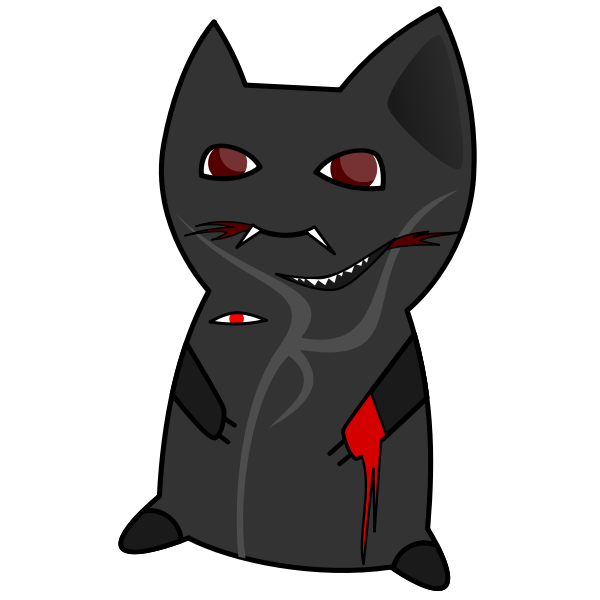SVG Cat clip art drawing