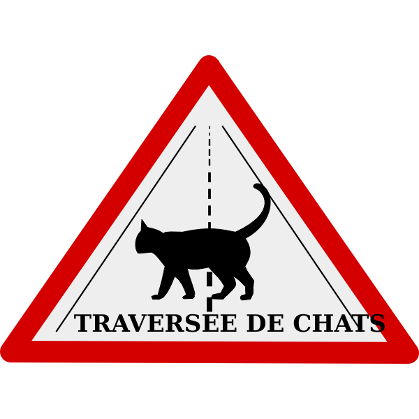 SVG Cat crossing