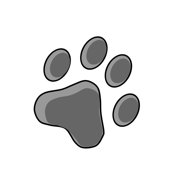 SVG cat footprint