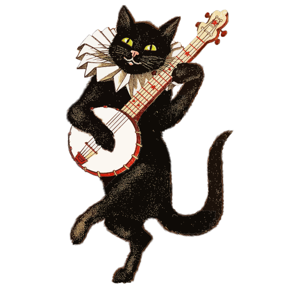 SVG Cat musician