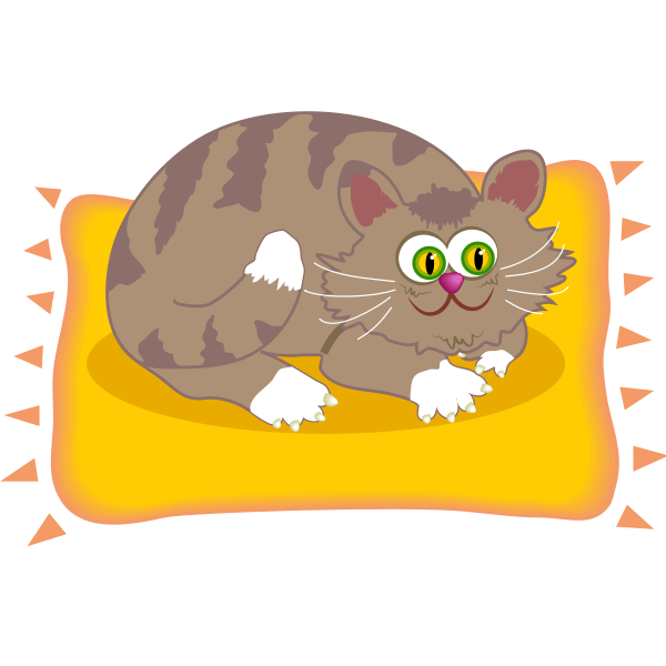 SVG Cat on mat
