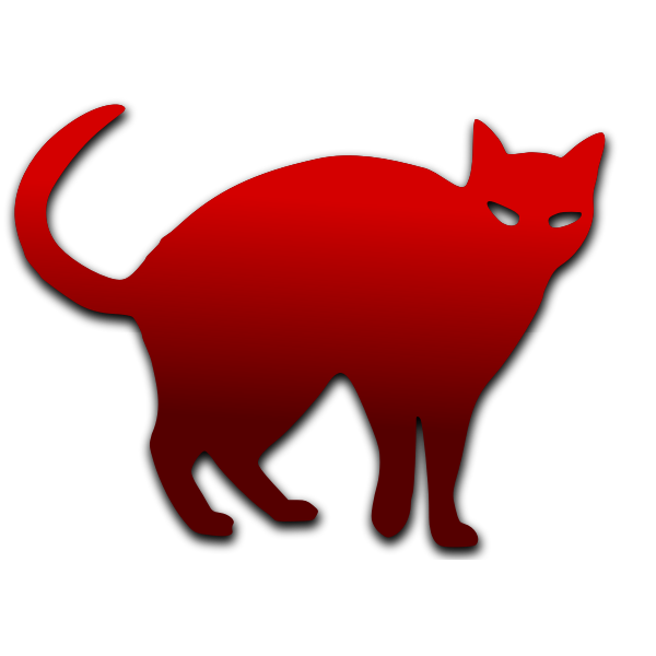 SVG Cat outline vector image