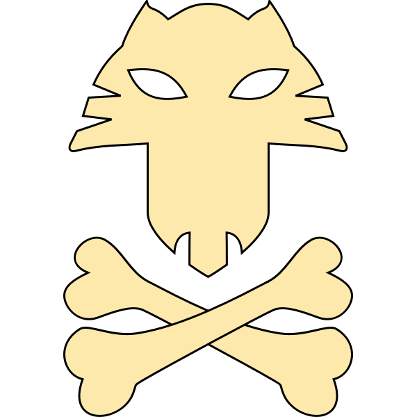 SVG Cat pirates symbol