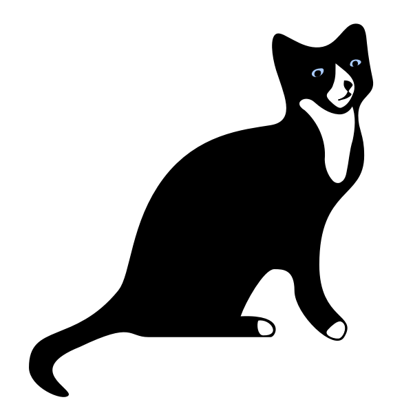 SVG Cat silhouette