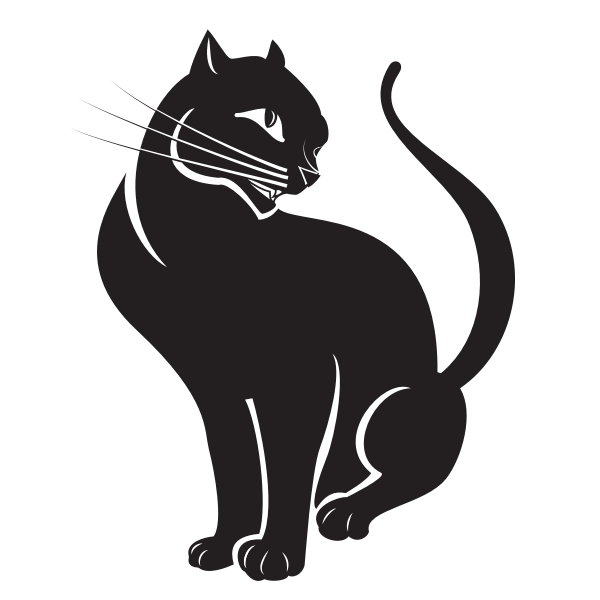 SVG Cat silhouette clip art