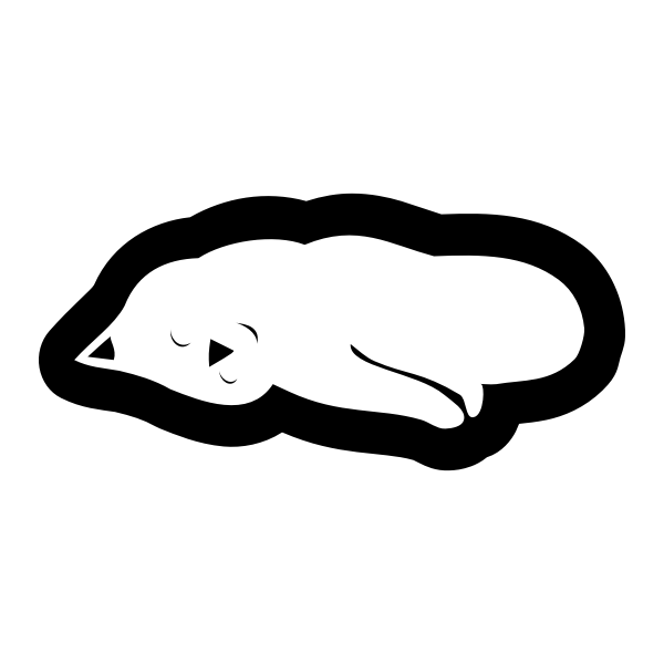 SVG cat sleeping 01