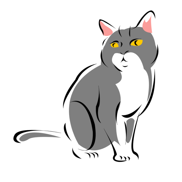 SVG Cat vector drawing