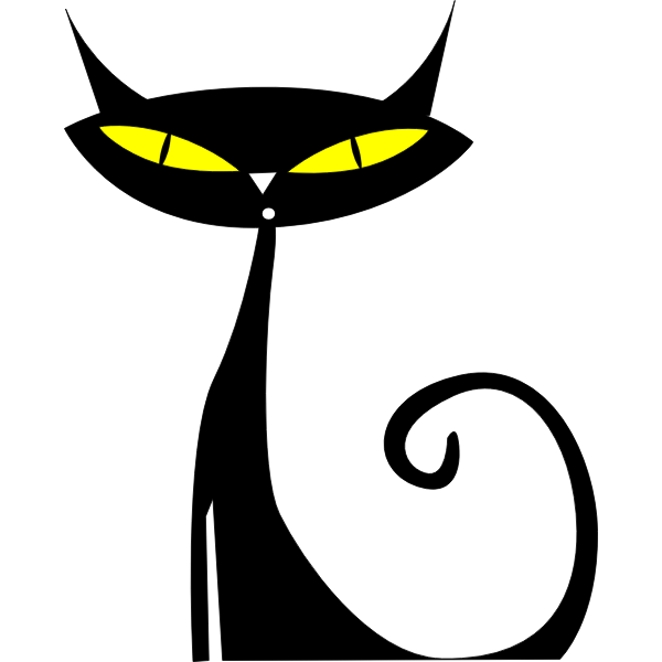 SVG Cat with glowing eyes