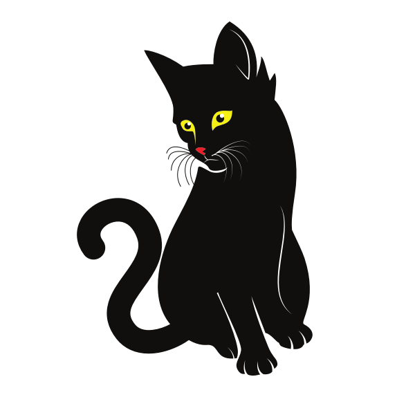 SVG Cat with glowing eyes-1577192233