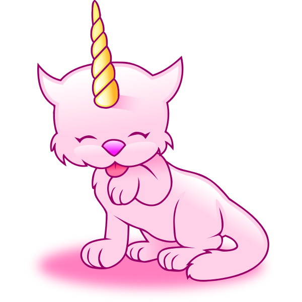 SVG Cat with horn