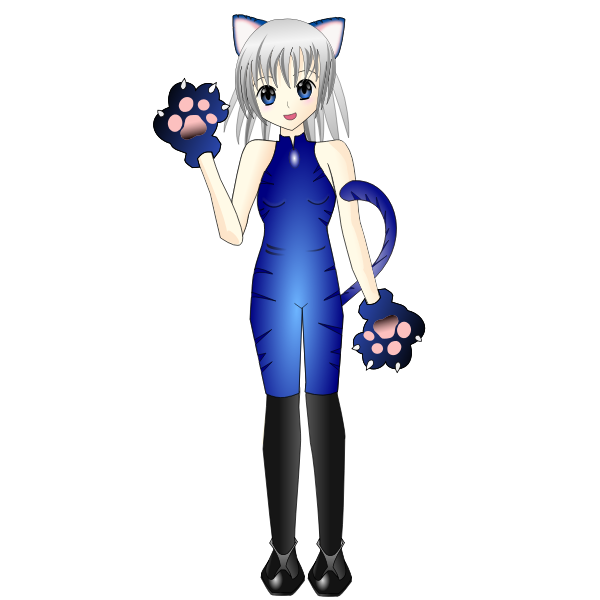 SVG Cat woman image