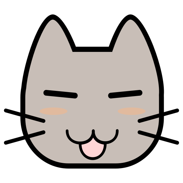 SVG Cat039s face vector image