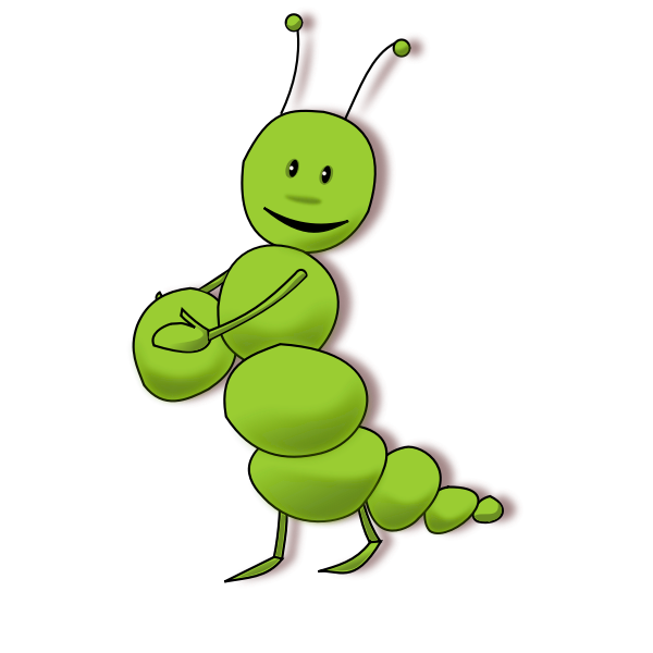 SVG Caterpillar vector image