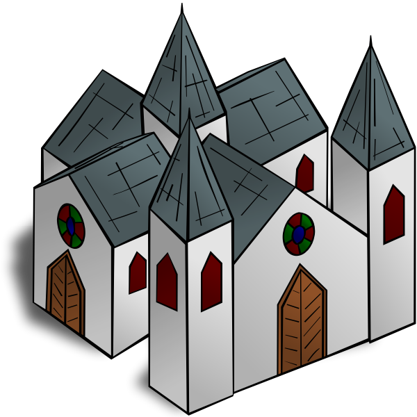 SVG Cathedral vector image