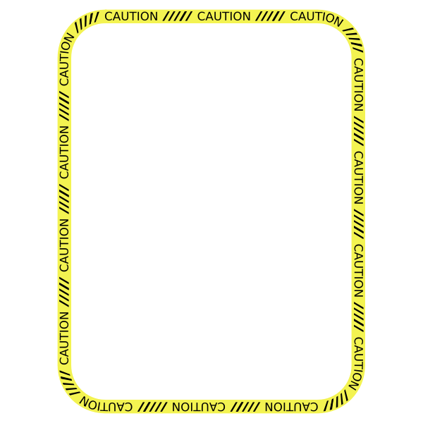 SVG Caution border