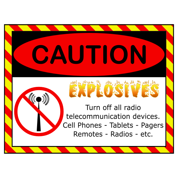 SVG Caution Explosives