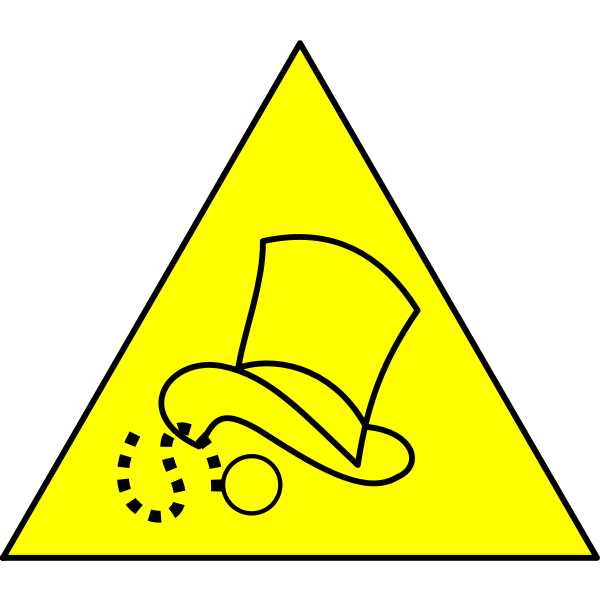 SVG Caution Rich People