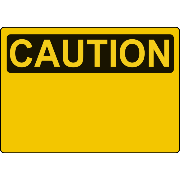 SVG Caution sign template