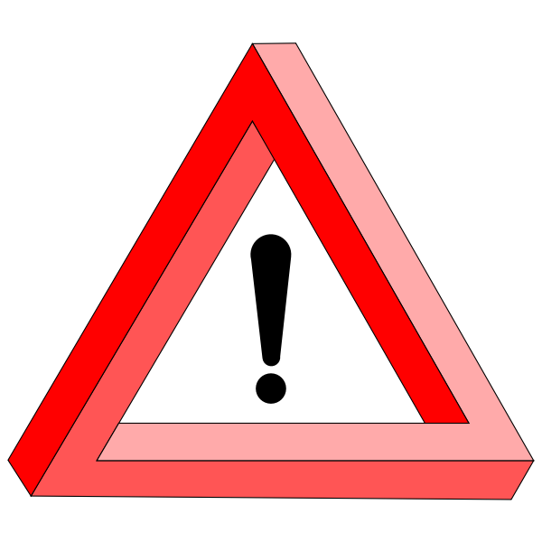 SVG Caution vector image