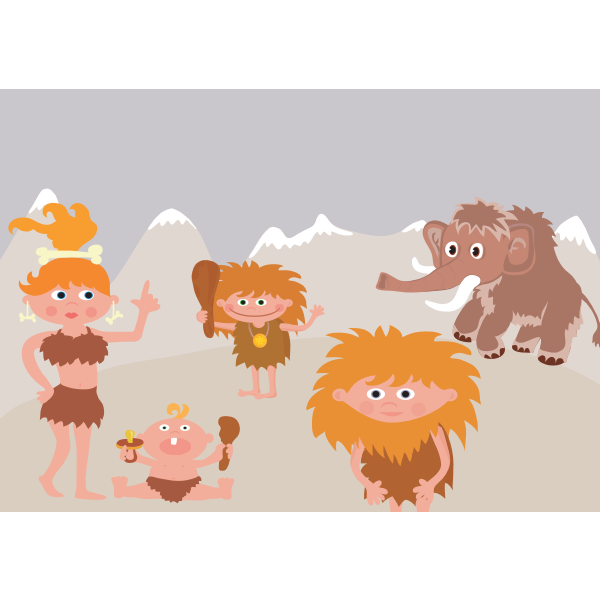 SVG Caveman039s family