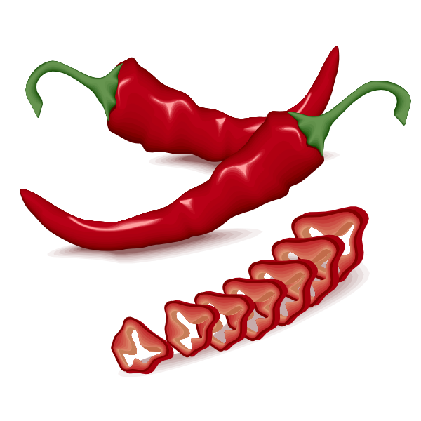 SVG Cayenne pepper vector icon