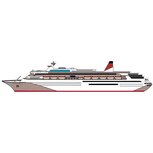 SVG Ccean cruise ship