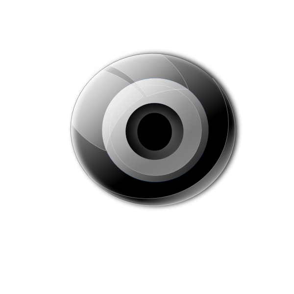 SVG CCTV camera lens vector clip art