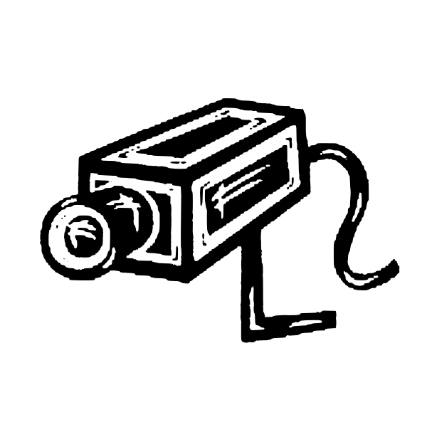SVG Cctv sketch camera