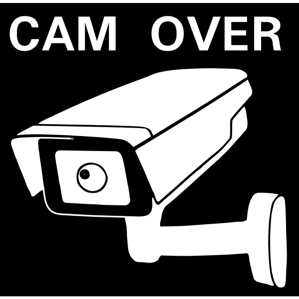SVG CCTV symbol silhouette