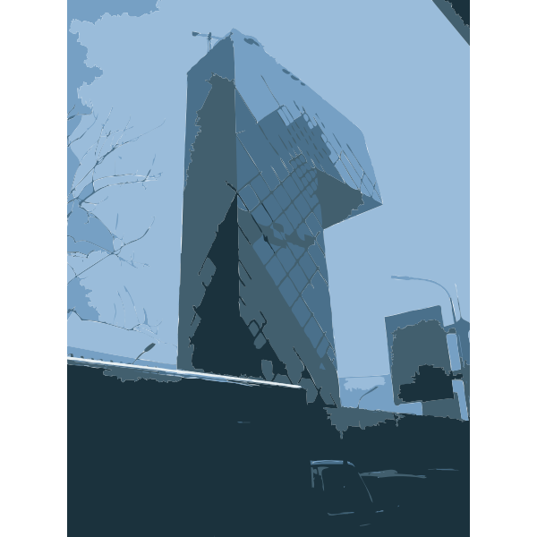 SVG CCTV Tower by Rem Koolhaus Side