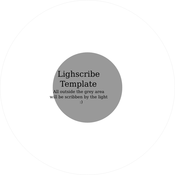 SVG CD DVD template vector image