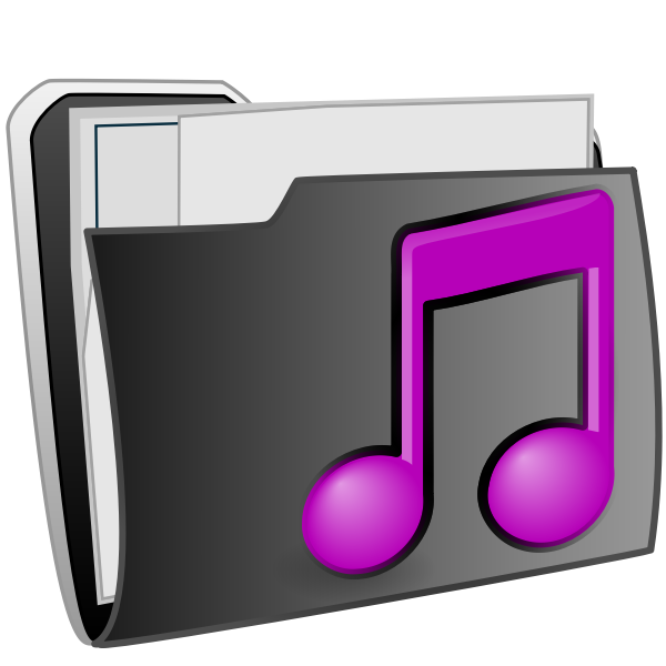 SVG CD folder vector image
