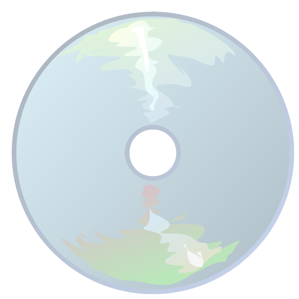 SVG CD icon with reflection vector image