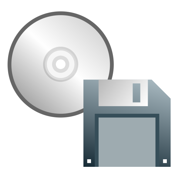 SVG CD or floppy disk icon vector image