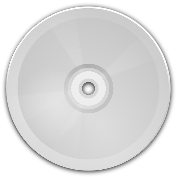 SVG CD symbol with reflection vector image
