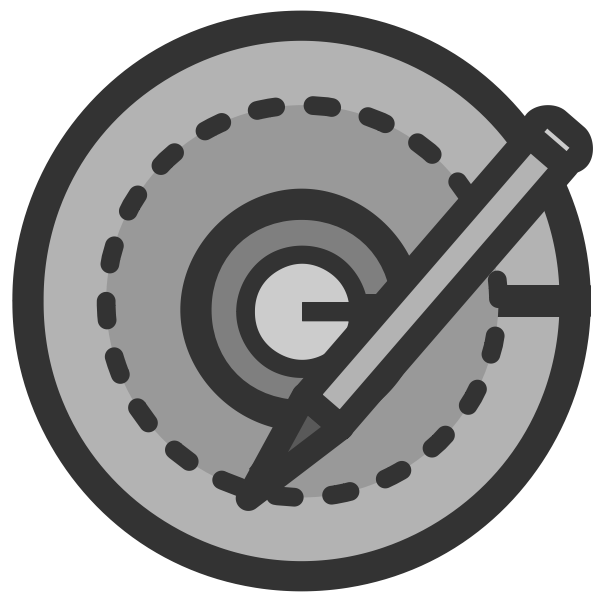 SVG CD writer icon