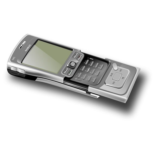 SVG Cell phone - open
