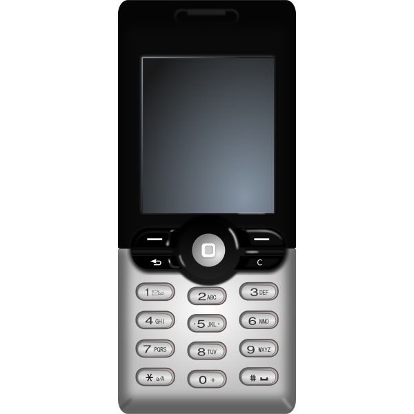 SVG Cellular phone vector clip art