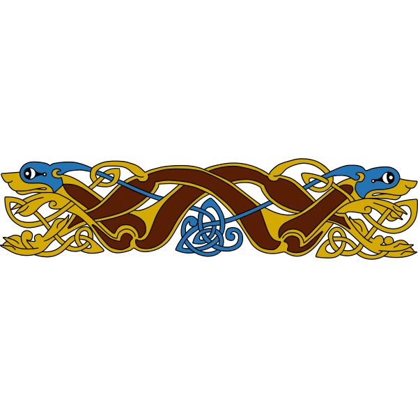 SVG Celtic animal ornament vector illustration