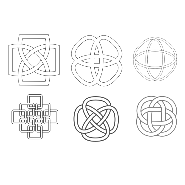 SVG Celtic inspired knots