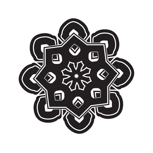 SVG Celtic knot black silhouette