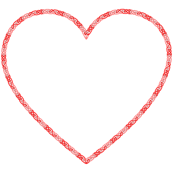 SVG Celtic knot heart