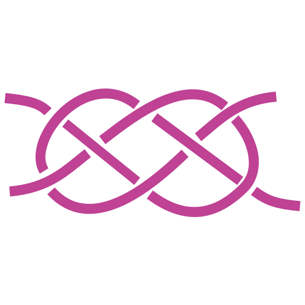 SVG Celtic knot in purple color vector drawing
