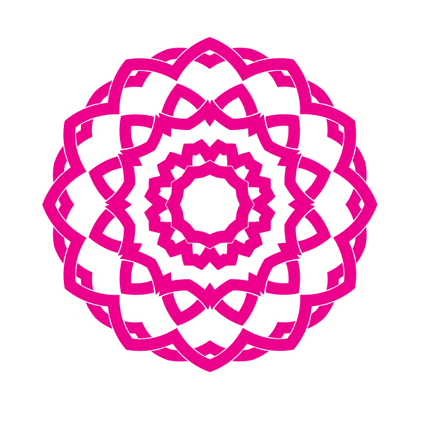 SVG Celtic knot pink color